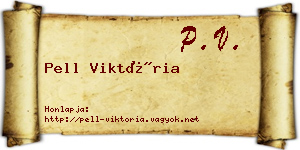 Pell Viktória névjegykártya